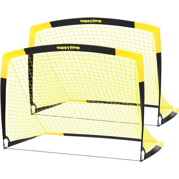 Red de fútbol plegable desplegable para portería de fútbol para patio trasero 3 x 2.2 pies, 4 x 3 pies, 5 x 3.6 pies, 7 x 5 pies
