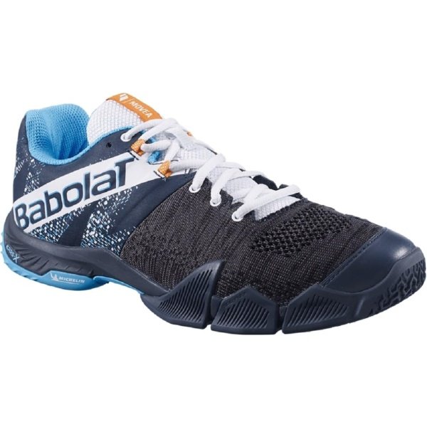 Babolat Movea - Zapatos de pádel para hombre, gris/azul buceo - Imagen 2