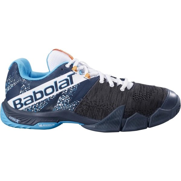 Babolat Movea - Zapatos de pádel para hombre, gris/azul buceo - Imagen 3