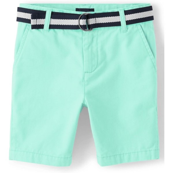 The Children's Place Pantalones cortos chinos con cinturón para niño