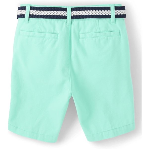 The Children's Place Pantalones cortos chinos con cinturón para niño - Image 2