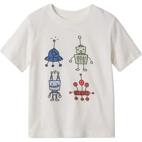 GAP Camiseta estampada de manga corta para niño