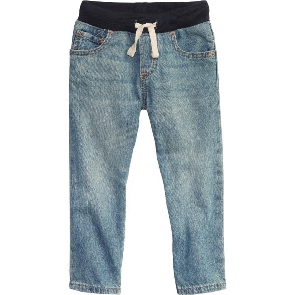 GAP Jeans ajustados de cintura acanalada para niño