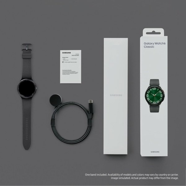 SAMSUNG Galaxy Watch 6 Classic - Reloj inteligente Bluetooth de 1.850 in, bisel giratorio, rastreador de fitness, zonas de recursos humanos personalizadas, entrenamiento avanzado del sueño, monitor - Image 3