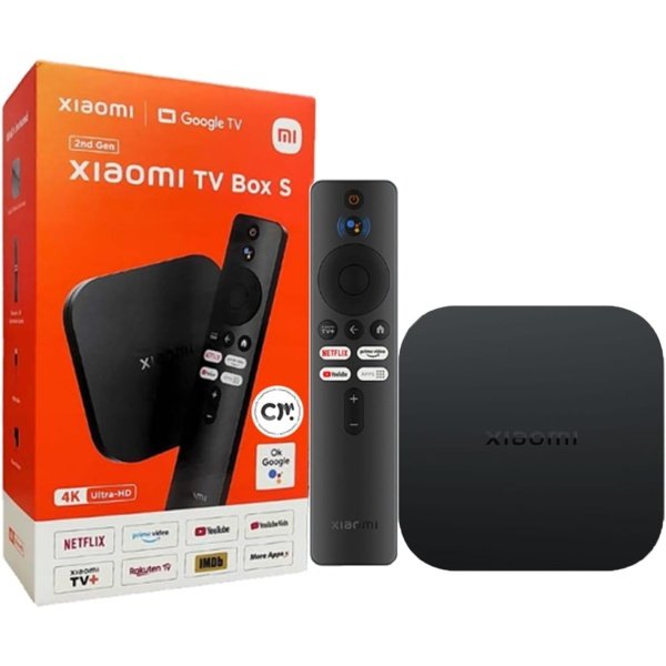 Xiaomi TV Box S (2ª generación) 4K Ultra HD Reproductor multimedia, Google TV Box con 2 GB de RAM 8 GB ROM, WiFi dual 2.4G/5G, Bluetooth 5.2 y Dolby Atmos y DTS-HD, Dolby Vision, HDR10+
