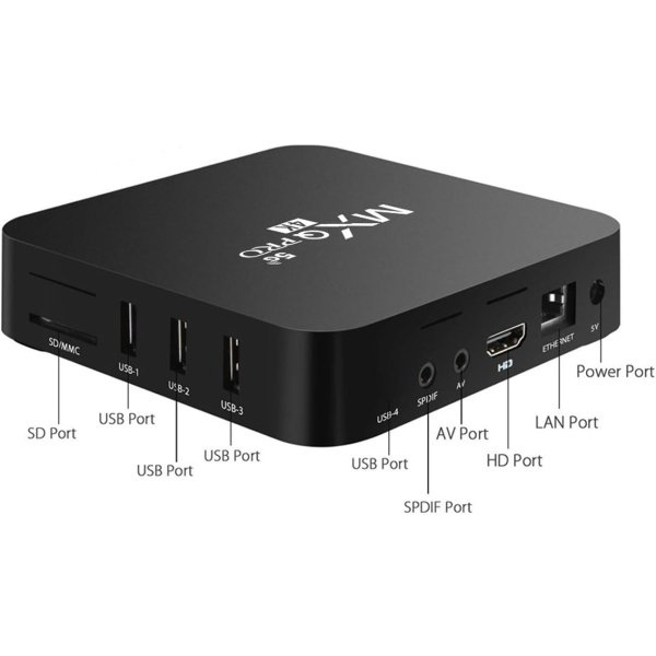 MXQ Pro 5G Android 13.1 TV Box 2024 RAM mejorada 2GB ROM 16GB Android Smart Box H.265 HD 3D Dual Band 2.4G/5.8G WiFi Quad Core Smart Home Media Player - Imagen 2
