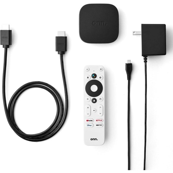onn Android TV 4K UHD - Dispositivo de transmisión con control remoto por voz y cable HDMI - Imagen 3