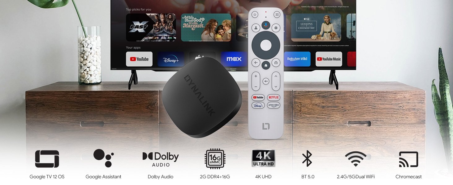 Dynalink 4K google tv box