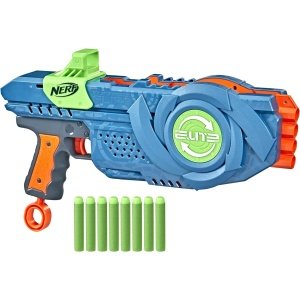 NERF Elite 2.0 Flip-8 Blaster con capacidad de 8 dardos, multicolor, juguete unisex para niños