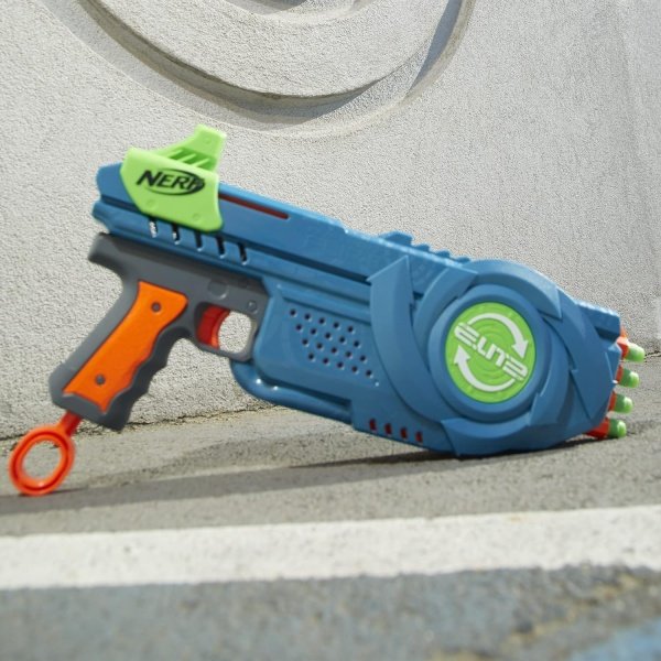 NERF Elite 2.0 Flip-8 Blaster con capacidad de 8 dardos, multicolor, juguete unisex para niños - Image 3