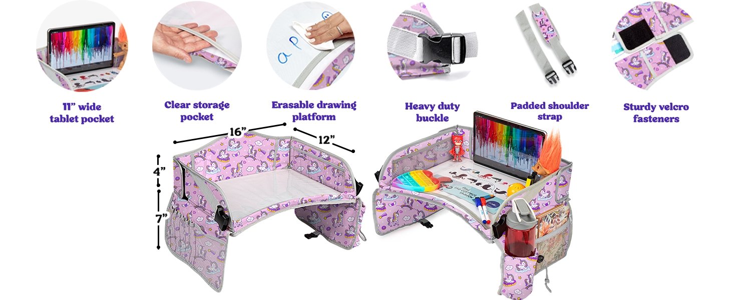 kids travel tray