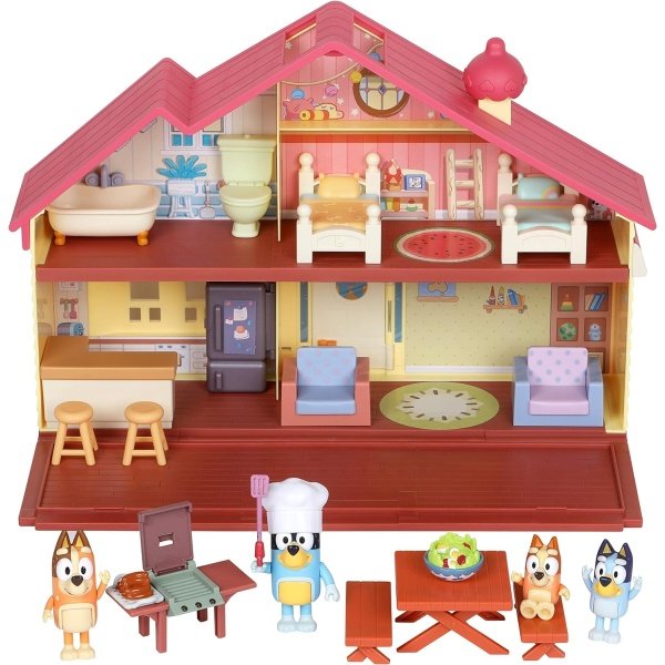 Bluey Mega Bundle Home, juego de asador y 4 figuras | Amazon Exclusive