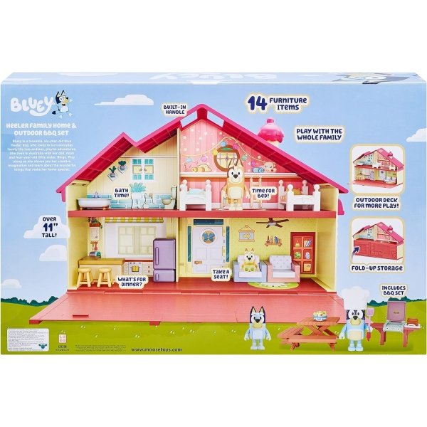 Bluey Mega Bundle Home, juego de asador y 4 figuras | Amazon Exclusive - Image 2