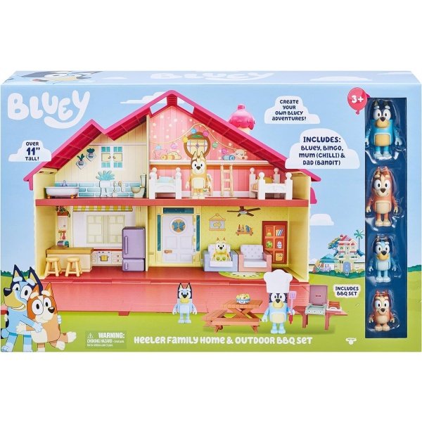 Bluey Mega Bundle Home, juego de asador y 4 figuras | Amazon Exclusive - Image 3
