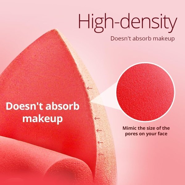 BEAKEY Juego de 5 esponjas de maquillaje, sin látex, mezclador Wonder de alta densidad, perfecto para líquidos, crema y polvo, esponjas de belleza Boun Boun Boun suaves y flexibles, juego de regalo de - Image 3