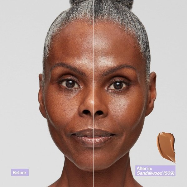 Revlon Illuminance - Base líquida para el cuidado de la piel, ácido hialurónico, fórmula hidratante y nutritiva con cobertura media, ámbar 517 (paquete de 1) - Imagen 3