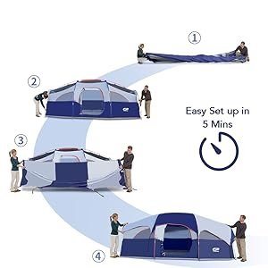 Tent tents for camping coleman 6 8 10 person family Dome cabin waterproof portable easy set hiking