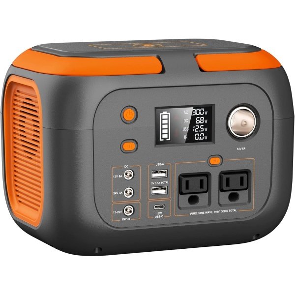 SinKeu 300W Portable Power Station, 260Wh/70000mAh Outdoor Solar Generator, Mobile Lithium Battery Pack, 110V Outlet Solar Power Banks, Camping Power Supply for Laptop