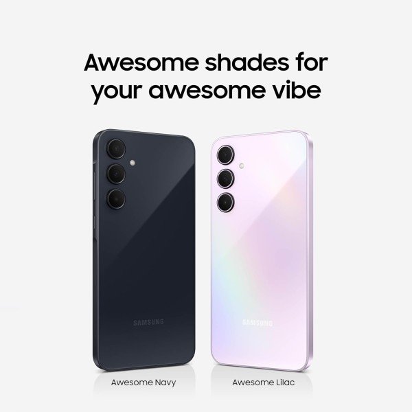 SAMSUNG Galaxy A35 5G A Series Cell Phone, 128GB Unlocked Android Smartphone, AMOLED Display, Advanced Triple Camera System, Expandable Storage, Rugged Design, US Version, 2024, Awesome Navy - Image 2