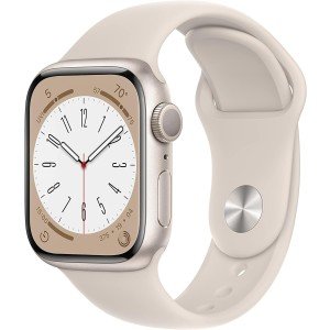 Apple Watch Series 8 (GPS, 45MM) - Starlight Aluminum Case with Starlight Sport Band