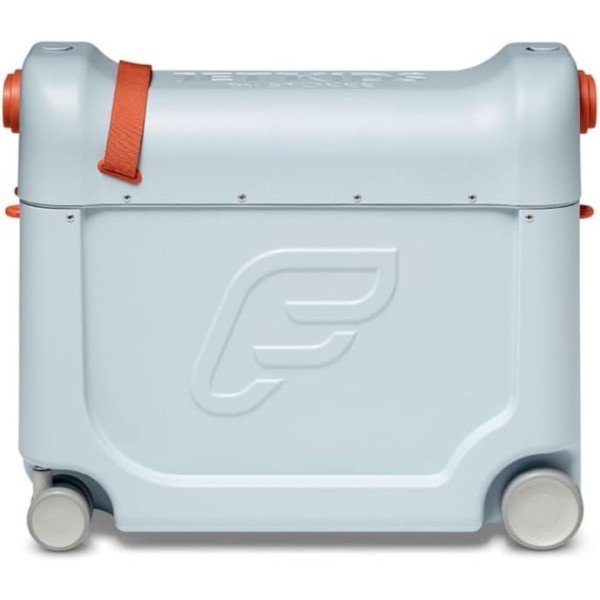 JetKids by Stokke BedBox, Blue Sky - Kid's Ride-On Suitcase & In-Flight Bed - Help Your Child Relax & Sleep on the Plane - Approved by Many Airlines - Best for Ages 3-7 - Image 2