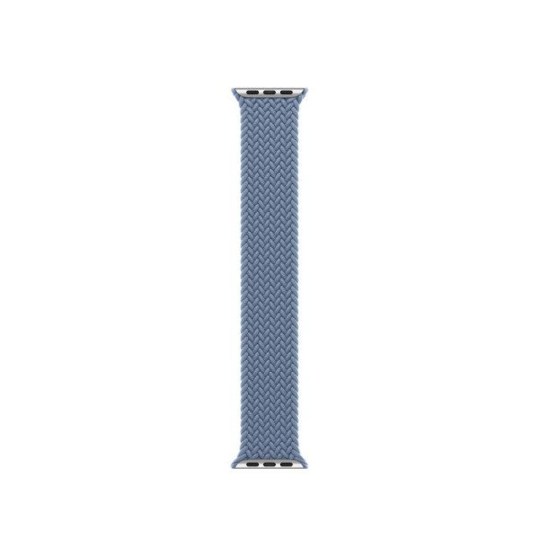 Apple Watch Series 8 (GPS, 45MM) - Silver Aluminum Case with Slate Blue Braided Solo Loop - Imagen 3