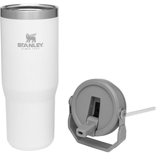 STANLEY IceFlow Stainless Steel Tumbler with Straw, Vacuum Insulated Water Bottle for Home, Office or Car, Reusable Cup with Straw Leak Resistant Flip - Image 2