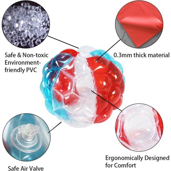 2 PC Sumo Balls for Adult, Inflatable Body Ball Sumo Balls Bopper Toys, Heavy Duty PVC Vinyl Kids Adults Physical Outdoor Active Play - Image 36