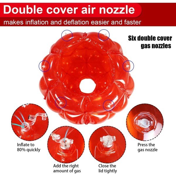2 PC Sumo Balls for Adult, Inflatable Body Ball Sumo Balls Bopper Toys, Heavy Duty PVC Vinyl Kids Adults Physical Outdoor Active Play - Image 43