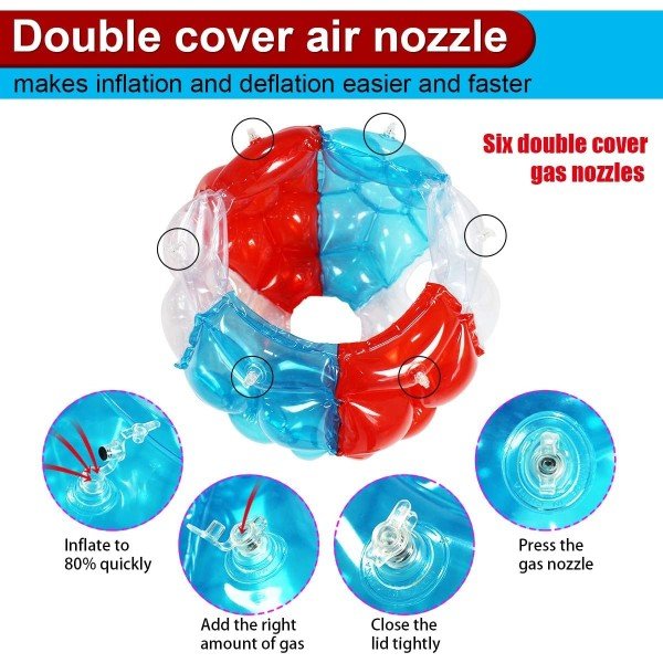 2 PC Sumo Balls for Adult, Inflatable Body Ball Sumo Balls Bopper Toys, Heavy Duty PVC Vinyl Kids Adults Physical Outdoor Active Play - Image 50