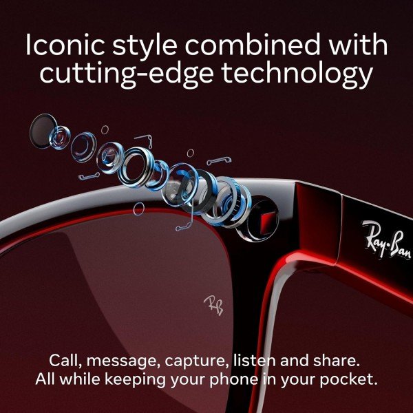 Ray-ban | Meta Smart Glasses (Hinge to hinge: 133.98) - Imagen 45