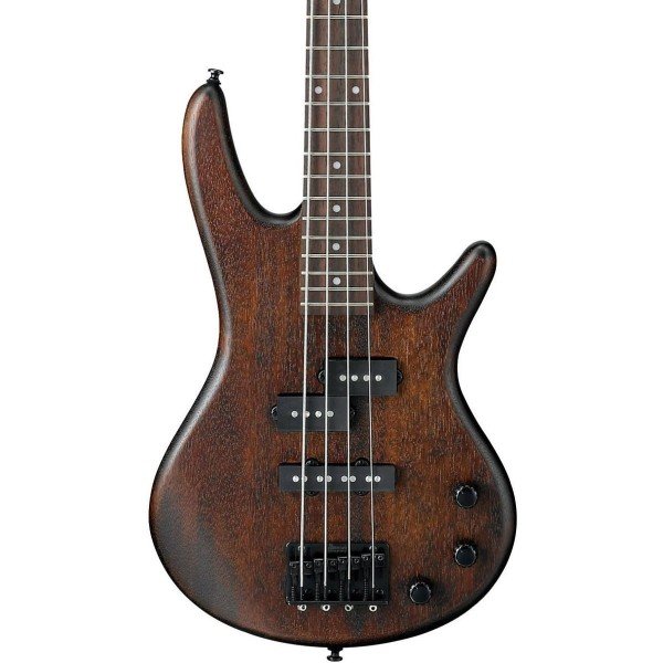 Ibanez GSRM20B WNF Walnut Flat Mikro Compact 4-String Electric Bass Guitar - Imagen 3