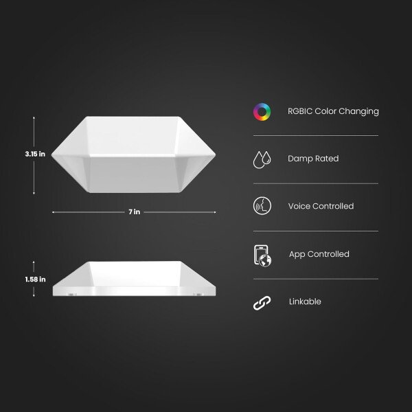 Feit Electric Retroiluminación de TV inteligente con cámara de sincronización de color, cinta LED de 11.5 pies para televisores de 55 a 85 pulgadas, retroiluminación Wi-Fi que cambia de color RGB, 12 - Image 18