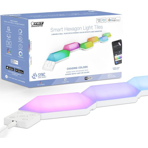 Feit Electric Retroiluminación de TV inteligente con cámara de sincronización de color, cinta LED de 11.5 pies para televisores de 55 a 85 pulgadas, retroiluminación Wi-Fi que cambia de color RGB, 12 - Image 25