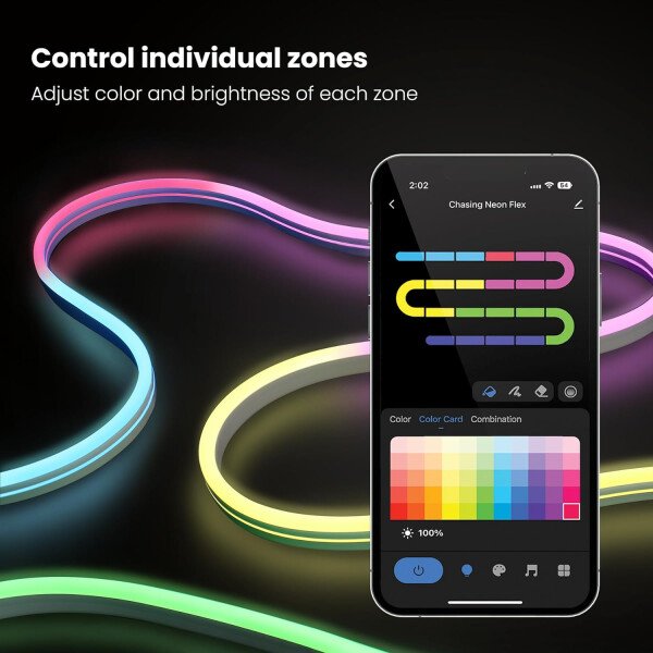Feit Electric Retroiluminación de TV inteligente con cámara de sincronización de color, cinta LED de 11.5 pies para televisores de 55 a 85 pulgadas, retroiluminación Wi-Fi que cambia de color RGB, 12 - Image 28