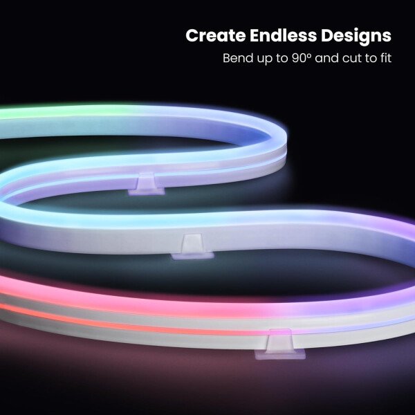 Feit Electric Retroiluminación de TV inteligente con cámara de sincronización de color, cinta LED de 11.5 pies para televisores de 55 a 85 pulgadas, retroiluminación Wi-Fi que cambia de color RGB, 12 - Image 30