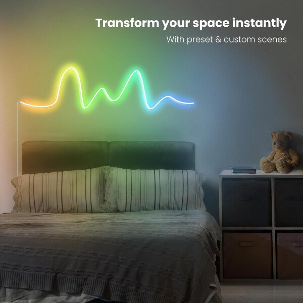 Feit Electric Retroiluminación de TV inteligente con cámara de sincronización de color, cinta LED de 11.5 pies para televisores de 55 a 85 pulgadas, retroiluminación Wi-Fi que cambia de color RGB, 12 - Image 33