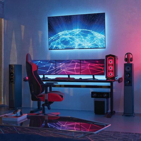 Feit Electric Retroiluminación de TV inteligente con cámara de sincronización de color, cinta LED de 11.5 pies para televisores de 55 a 85 pulgadas, retroiluminación Wi-Fi que cambia de color RGB, 12 - Image 43