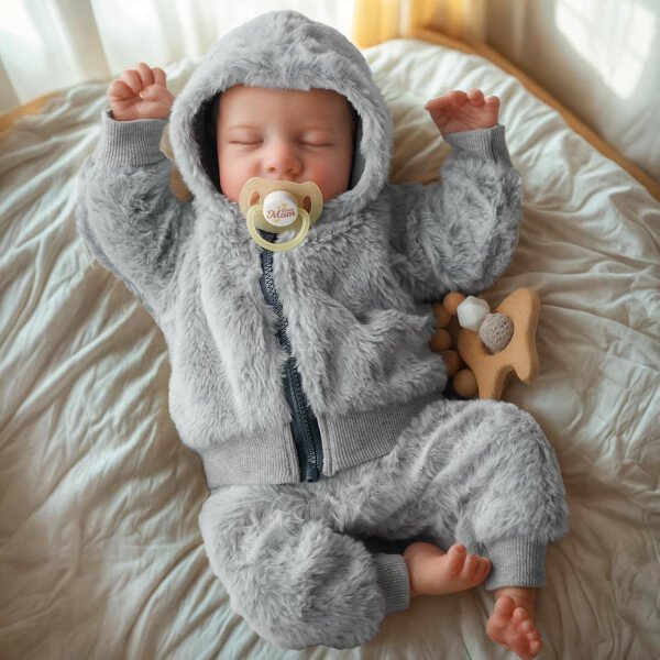 BABESIDE Muñecas realistas de bebé Reborn para niños, 17 pulgadas, con sensación de bebé real, muñecas de bebé recién nacidas, muñecas de cuerpo completo de vinilo con juguetes y caja de regalo para - Image 4
