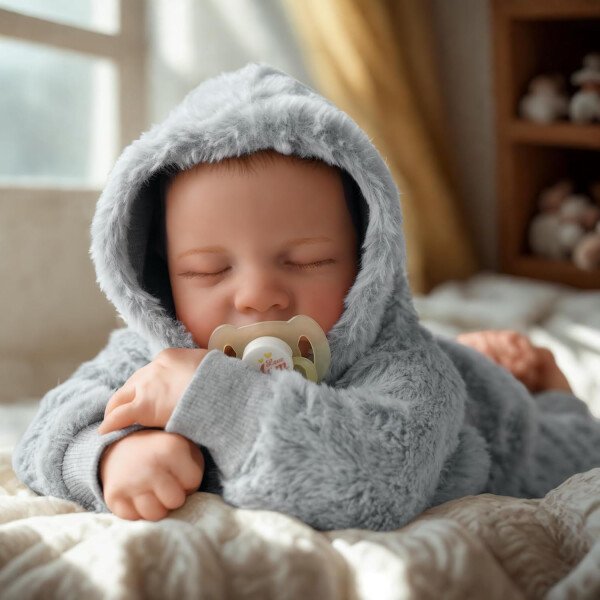 BABESIDE Muñecas realistas de bebé Reborn para niños, 17 pulgadas, con sensación de bebé real, muñecas de bebé recién nacidas, muñecas de cuerpo completo de vinilo con juguetes y caja de regalo para - Image 6