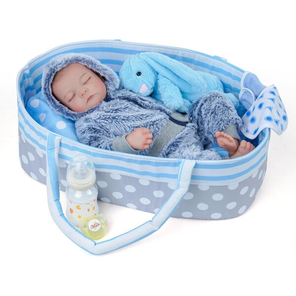 BABESIDE Muñecas realistas de bebé Reborn para niños, 17 pulgadas, con sensación de bebé real, muñecas de bebé recién nacidas, muñecas de cuerpo completo de vinilo con juguetes y caja de regalo para - Image 9