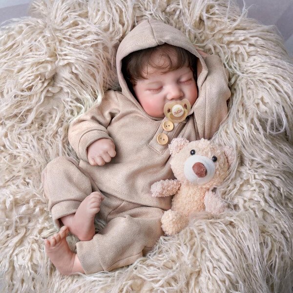 BABESIDE Muñecas realistas de bebé Reborn para niños, 17 pulgadas, con sensación de bebé real, muñecas de bebé recién nacidas, muñecas de cuerpo completo de vinilo con juguetes y caja de regalo para - Image 23