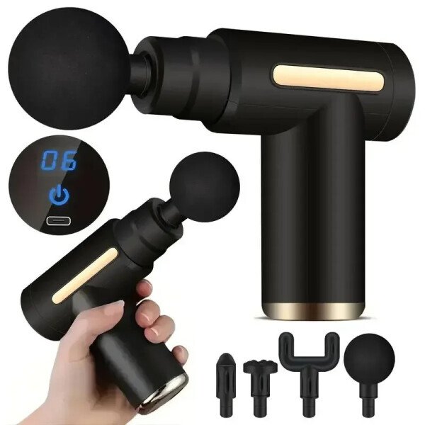 Mini pistola de masaje USB, máquina de Fascia, relajación muscular, varilla vibratoria, equipo de Fitness, agarre para el cuello