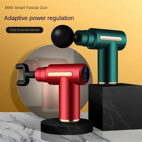 Mini pistola de masaje USB, máquina de Fascia, relajación muscular, varilla vibratoria, equipo de Fitness, agarre para el cuello - Image 3