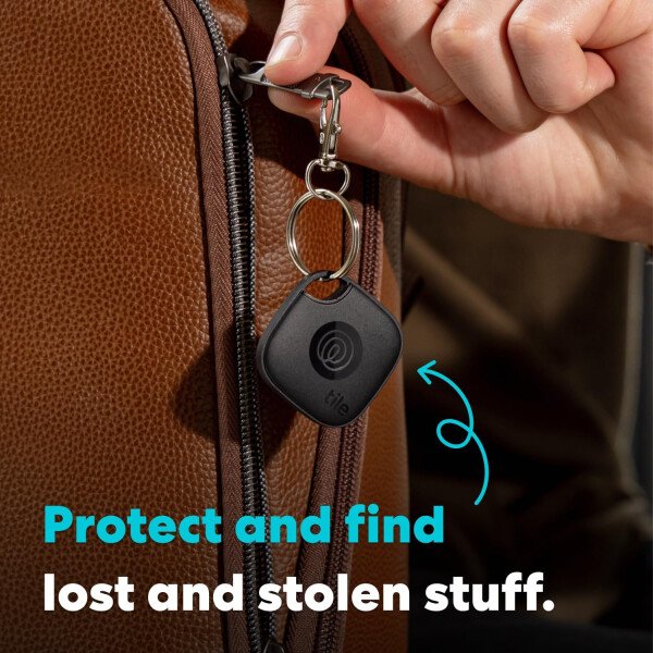 Tile by Life360 Mate (2024) Rastreador Bluetooth, buscador de llaves y localizador de artículos para llaves, bolsas y más. Buscador de teléfonos. Compatible con iOS y Android. Paquete de 1 (negro) - Imagen 3
