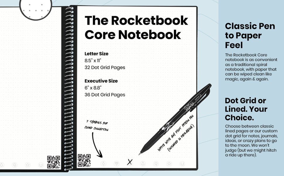 the rocketbook core notebook