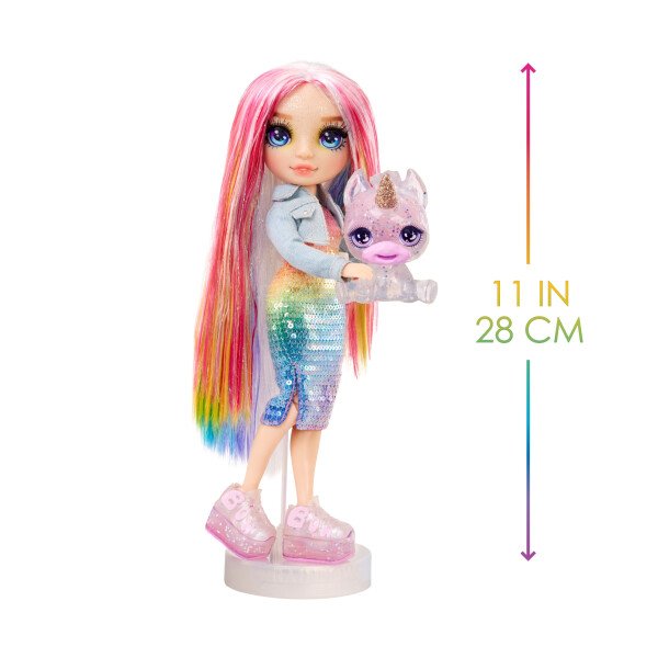 Rainbow High Rainbow Amaya con Kit de Limo y Mascota, Mu&ntildeeca de 11", Mayores de 4 A&ntildeos - Image 4