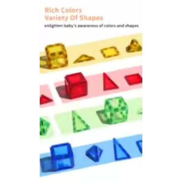 Magplayer-Juego de bloques de construcción magnéticos para niños, azulejos magnéticos, juego educativo Montessori, juguetes para chico, niño y niña, regalo - Imagen 4