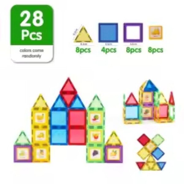 Magplayer-Juego de bloques de construcción magnéticos para niños, azulejos magnéticos, juego educativo Montessori, juguetes para chico, niño y niña, regalo - Imagen 7
