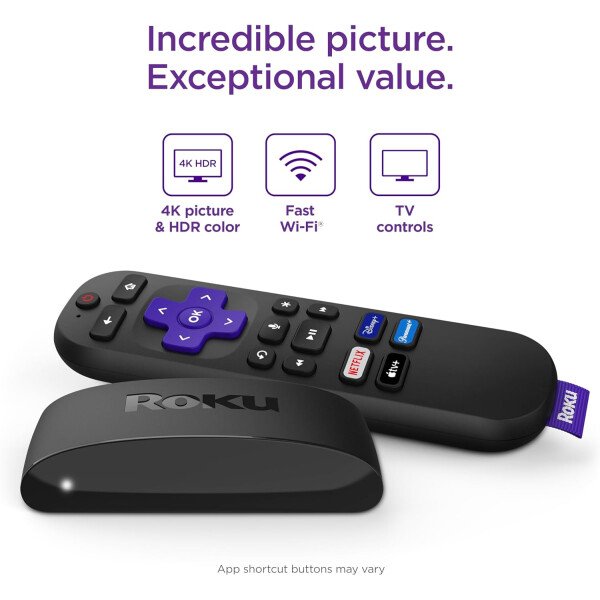 Roku Express 4K+ | Dispositivo de transmisión Roku 4K/HDR con control remoto por voz, TV gratis y en vivo - Imagen 2